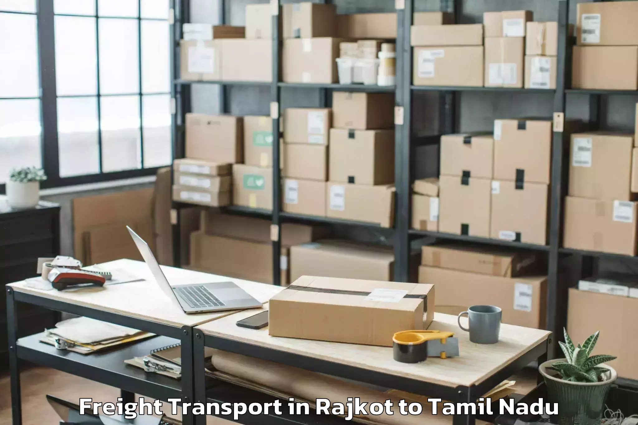 Easy Rajkot to Kadayanallur Freight Transport Booking